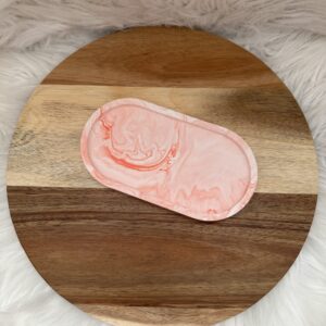 Tablett oval Marmoroptik – Bild 3