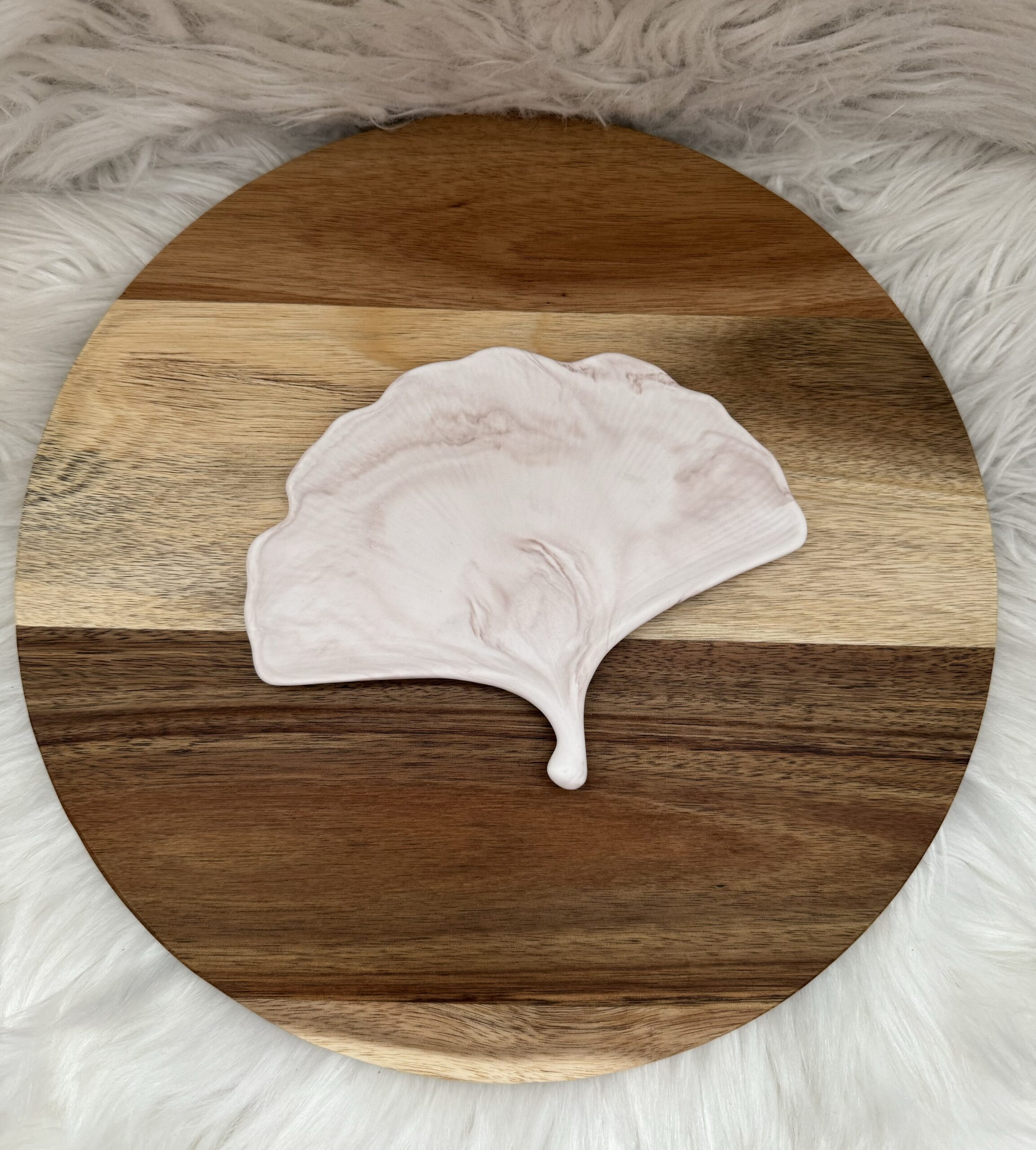 Ginkgoblatt Marmoroptik – Bild 3
