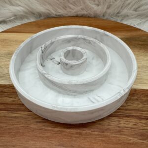 Kerzenständer Marmoroptik – Bild 5
