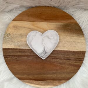 Herz Tablett Marmoroptik – Bild 5