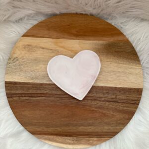 Herz Tablett Marmoroptik – Bild 3