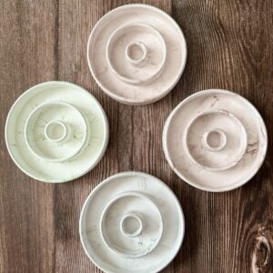 Kerzenständer Marmoroptik